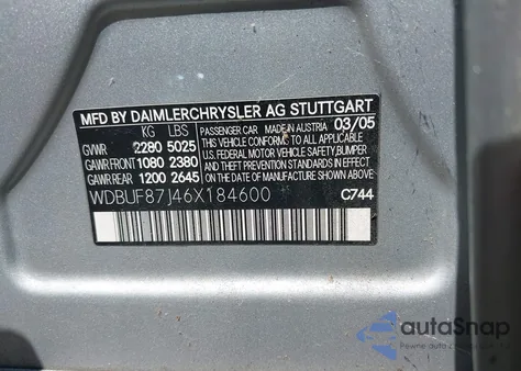 2006 Mercedes-Benz E 350 4Matic from USA, damaged, VIN WDBUF87J46X184600